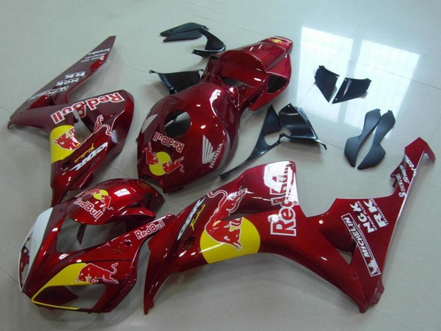 2006-2007 Honda CBR1000RR Motorcycle Fairings - Red Yellow White Red Bull UK
