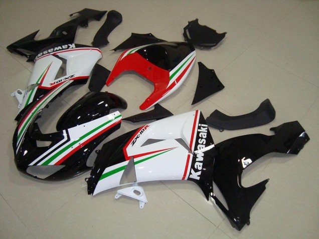 2006-2007 Kawasaki ZX10R Motorcycle Fairings - White Red Black Green UK