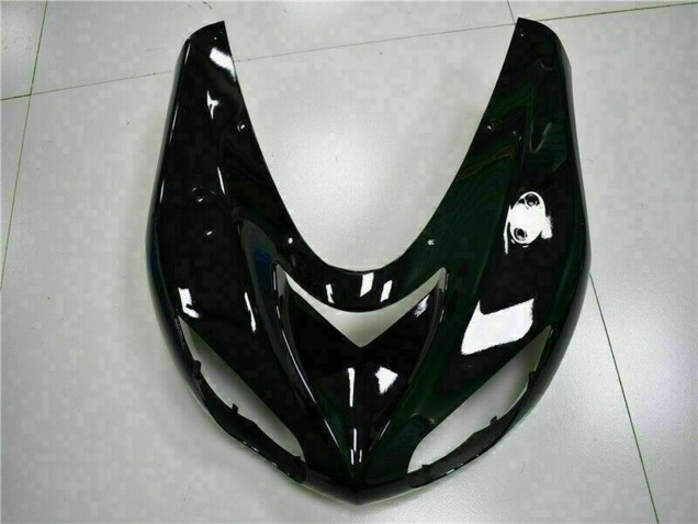 2006-2007 Kawasaki ZX10R Motorcycle Fairing Kits - Glossy Black Red Flame UK