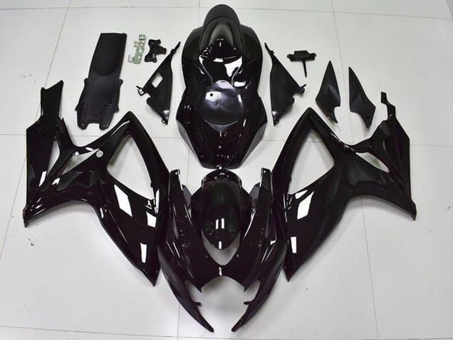 2006-2007 Suzuki GSXR 600/750 Bike Fairings - Glossy Black UK