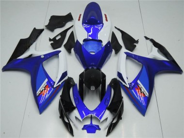 2006-2007 Suzuki GSXR 600/750 Motorcycle Fairing - White Blue Black Red UK