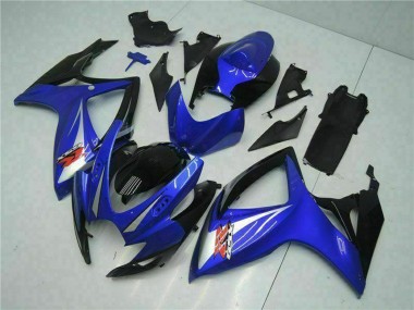 2006-2007 Suzuki GSXR 600/750 Motorcycle Fairings - Blue White Glossy Black Red UK