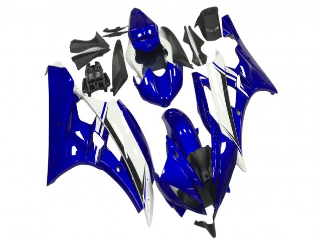 2006-2007 Yamaha YZF R6 Motorcycle Fairings - Blue White Black UK