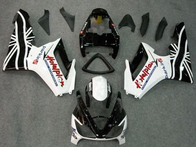 2006-2008 Triumph Daytona 675 Triple Motorcycle Fairing Kits - White Glossy Black UK