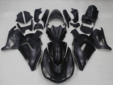 2006-2011 Kawasaki ZX14R ZZR1400 Motorcycle Fairings - Matte Black UK