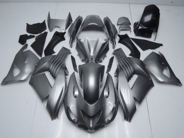 2006-2011 Kawasaki ZX14R ZZR1400 Motorcycle Fairings - Glossy Grey UK