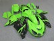 2006-2011 Kawasaki ZX14R ZZR1400 Motorcycle Fairing - Green Glossy Black UK