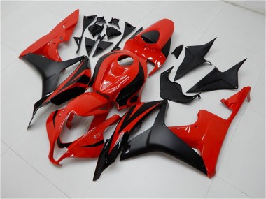2007-2008 Honda CBR600RR Bike Fairings - Red Matte Black UK
