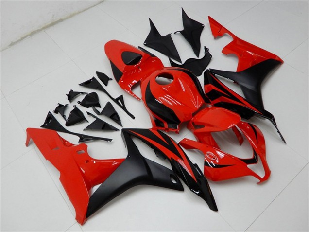 2007-2008 Honda CBR600RR Bike Fairings - Red Matte Black UK