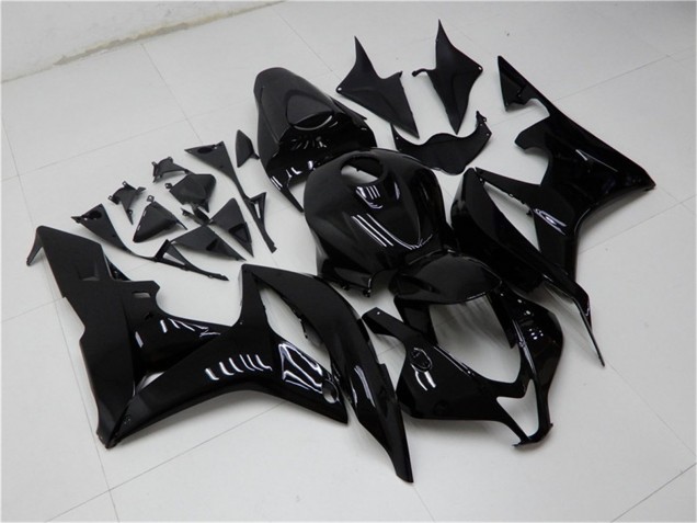 2007-2008 Honda CBR600RR Motorcycle Fairings - Glossy Black UK