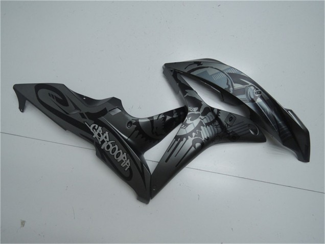 2007-2008 Honda CBR600RR Motorcycle Fairings - Matte Black Graffiti UK