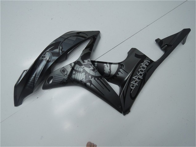 2007-2008 Honda CBR600RR Motorcycle Fairings - Matte Black Graffiti UK