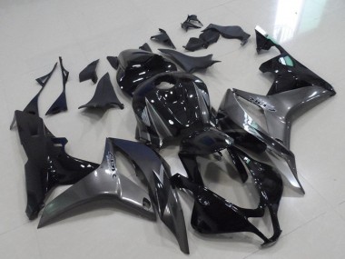 2007-2008 Honda CBR600RR Motorcycle Fairings - Grey Glossy Black UK