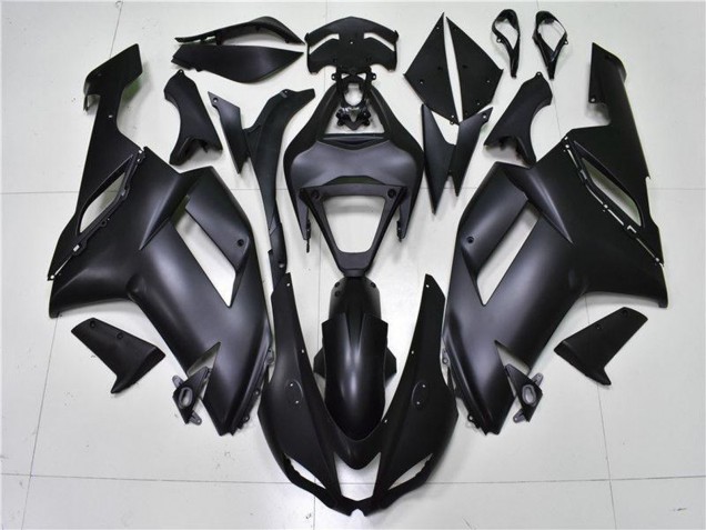 2007-2008 Kawasaki ZX6R Motorcycle Fairings - Matte Black UK