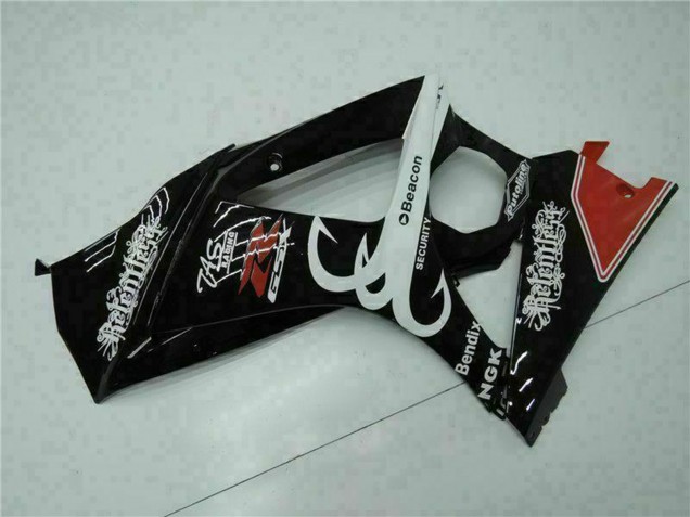2007-2008 Suzuki GSXR 1000 Motorcycle Fairings - Glossy Black Red White UK