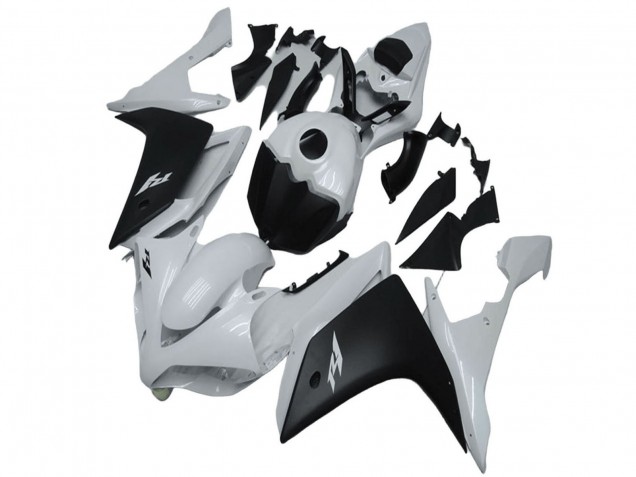2007-2008 Yamaha YZF R1 Motorcycle Fairing - White Matte Black UK