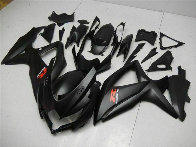 2008-2010 Suzuki GSXR 600/750 Motorcycle Fairings - Matte Black Red UK