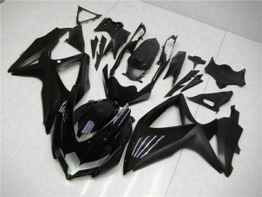2008-2010 Suzuki GSXR 600/750 Motorcycle Fairings - Glossy Black Matte Black UK