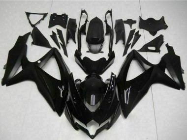 2008-2010 Suzuki GSXR 600/750 Motorcycle Fairings - Glossy Black Matte Black UK