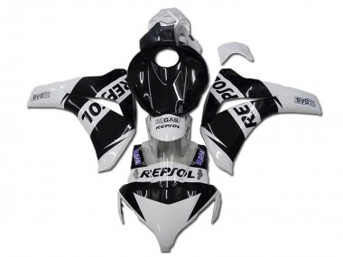 2008-2011 Honda CBR1000RR Motorcycle Fairings - White Glossy Black Repsol UK
