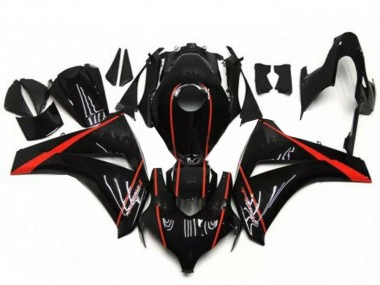 2008-2011 Honda CBR1000RR Motorcycle Fairings - Glossy Black Red UK