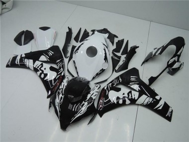 2008-2011 Honda CBR1000RR Abs Fairings - White Glossy Black UK