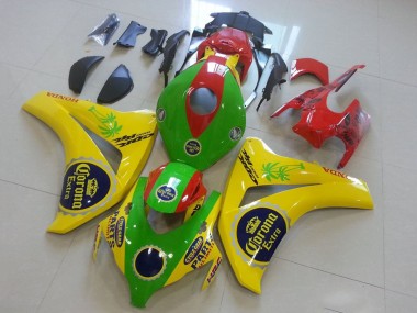 2008-2011 Honda CBR1000RR Motorcycle Fairings - Yellow Green Red Black Corona UK