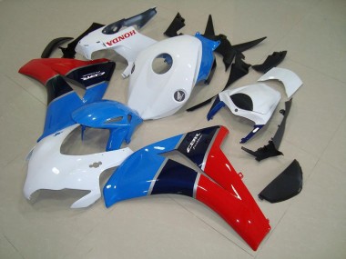 2008-2011 Honda CBR1000RR Motorcycle Fairings - White Light Blue Red Glossy Black UK