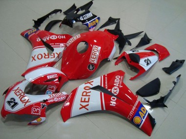 2008-2011 Honda CBR1000RR Motorcycle Fairings - White Red Xerox 21 UK