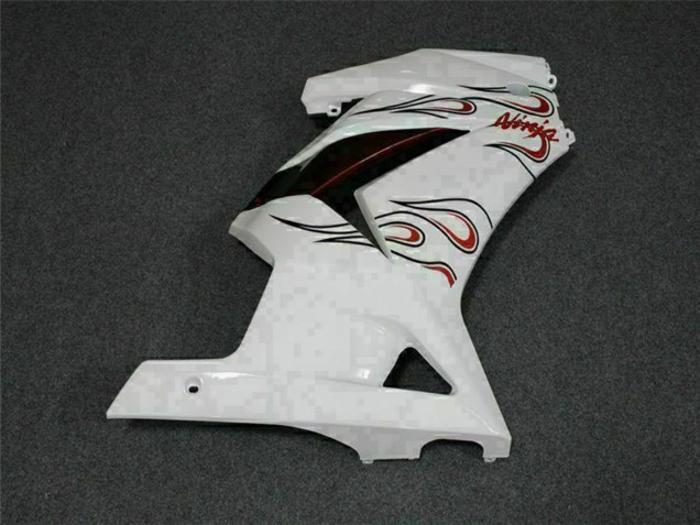2008-2012 Kawasaki EX250 Motorcycle Fairings - White Red UK