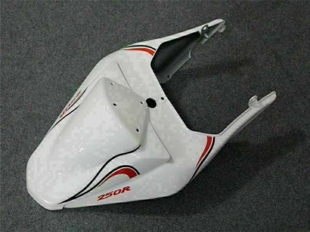 2008-2012 Kawasaki EX250 Motorcycle Fairings - White Red UK