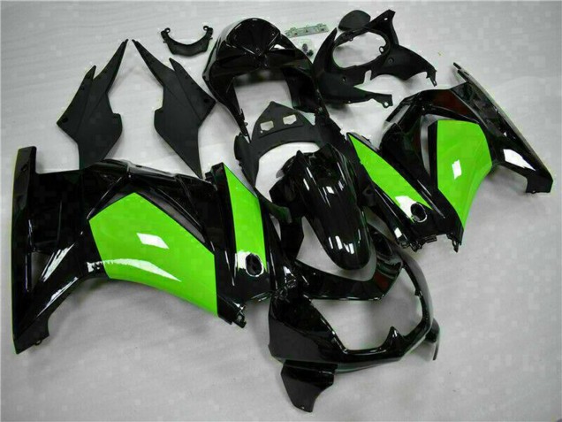 2008-2012 Kawasaki EX250 Motorcycle Fairings - Glossy Black Green UK