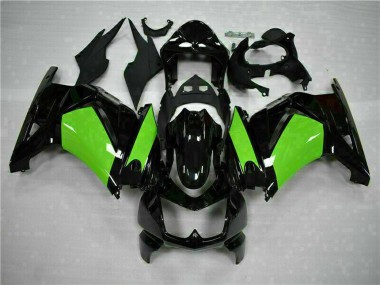 2008-2012 Kawasaki EX250 Motorcycle Fairings - Glossy Black Green UK