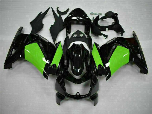 2008-2012 Kawasaki EX250 Motorcycle Fairings - Glossy Black Green UK