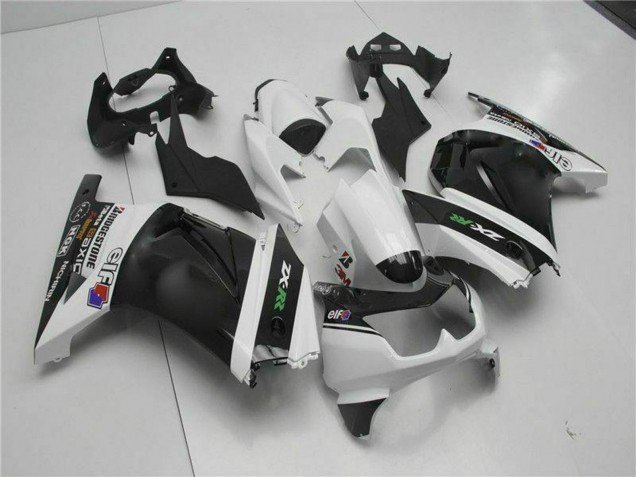 2008-2012 Kawasaki EX250 Motorcycle Fairings - White Black Green UK