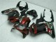 2008-2012 Kawasaki EX250 Motorcycle Fairings - Glossy Black Maroon Red UK
