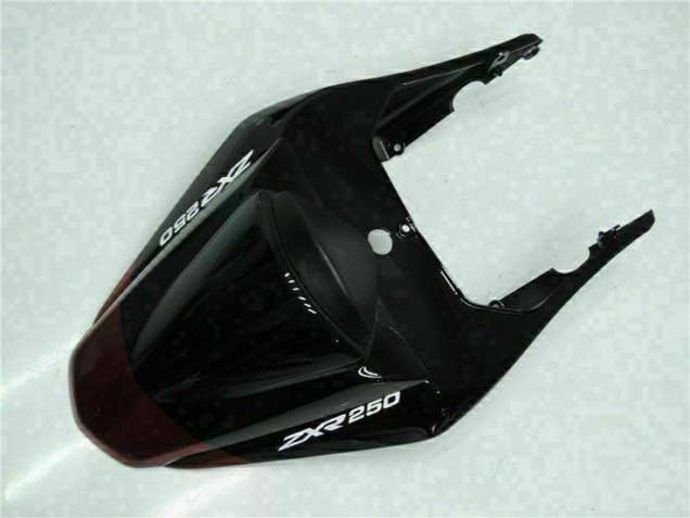 2008-2012 Kawasaki EX250 Motorcycle Fairings - Glossy Black Maroon Red UK