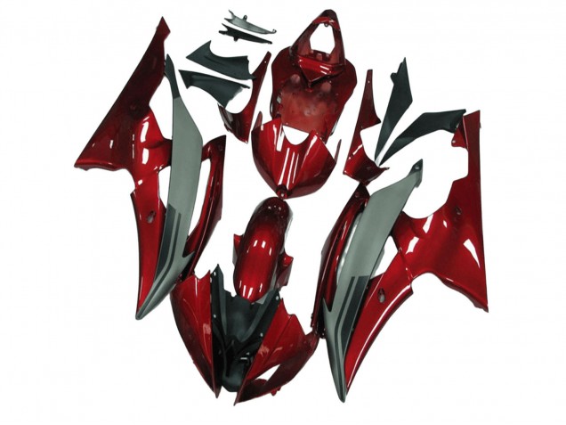 2008-2016 Yamaha YZF R6 Motorcycle Fairings - Red Grey UK