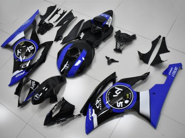 2008-2016 Yamaha YZF R6 Bike Fairings - White Blue Glossy Black UK