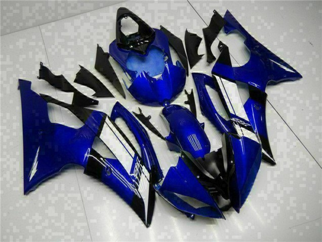2008-2016 Yamaha YZF R6 Motorcycle Fairings - Blue White UK