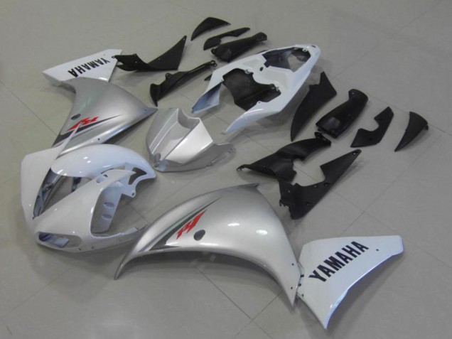 2009-2011 Yamaha YZF R1 Motorcycle Fairings - White Silver UK