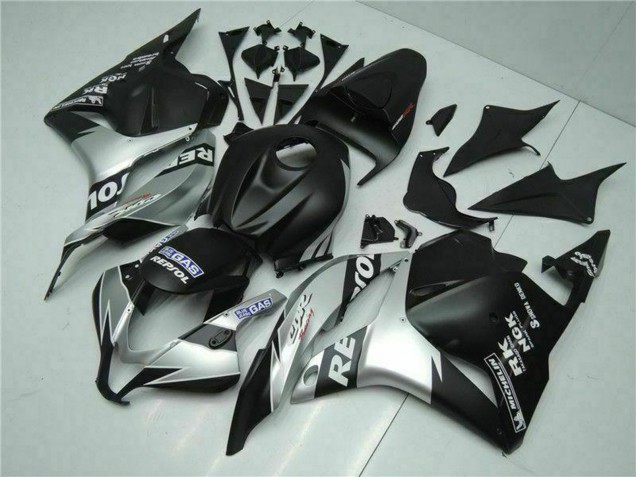 2009-2012 Honda CBR600RR Motorcycle Fairings - Silver Matte Black Repsol UK