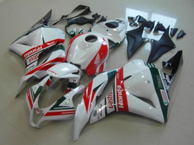 2009-2012 Honda CBR600RR Motorcycle Fairings - White Red Green Castrol UK