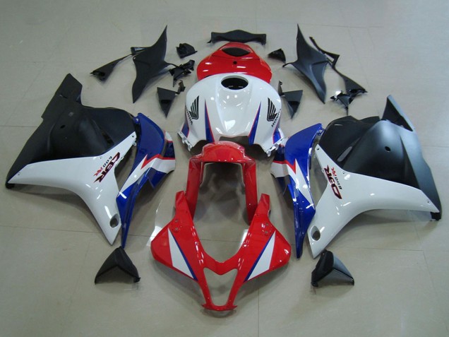 2009-2012 Honda CBR600RR Motorcycle Fairings - White Red Blue Matte Black UK