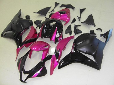 2009-2012 Honda CBR600RR Motorcycle Fairings - Pink Glossy Black Matte Black UK