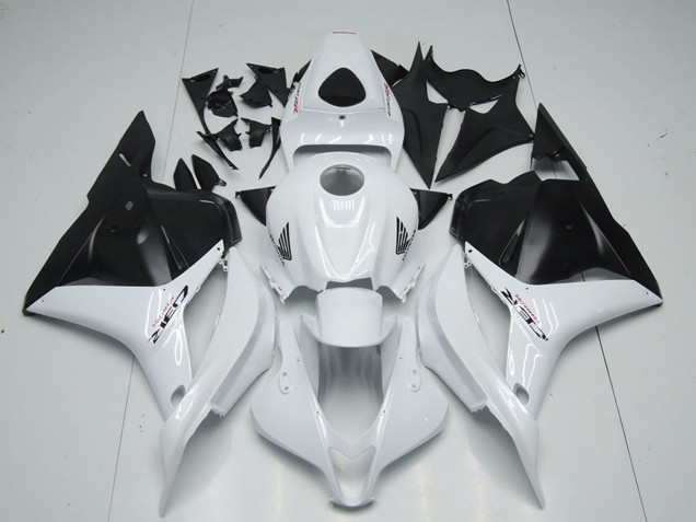 2009-2012 Honda CBR600RR Motorcycle Fairing - White Matte Black UK