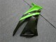2009-2012 Kawasaki ZX6R Motorcycle Fairings - Green Glossy Black Elf Touch4 Bridgestone UK
