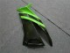 2009-2012 Kawasaki ZX6R Motorcycle Fairings - Green Glossy Black Elf Touch4 Bridgestone UK