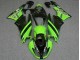 2009-2012 Kawasaki ZX6R Motorcycle Fairings - Green Glossy Black Elf Touch4 Bridgestone UK
