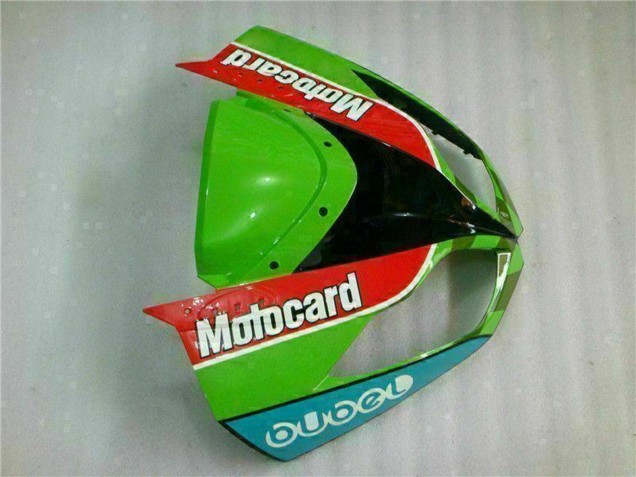 2009-2012 Kawasaki ZX6R Motorcycle Fairings - Green White Red Black Blue Motocard UK